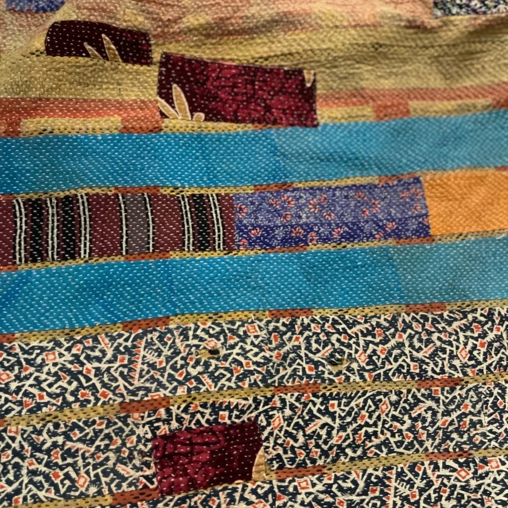 Kantha Indian Handmade Patchwork Quilt